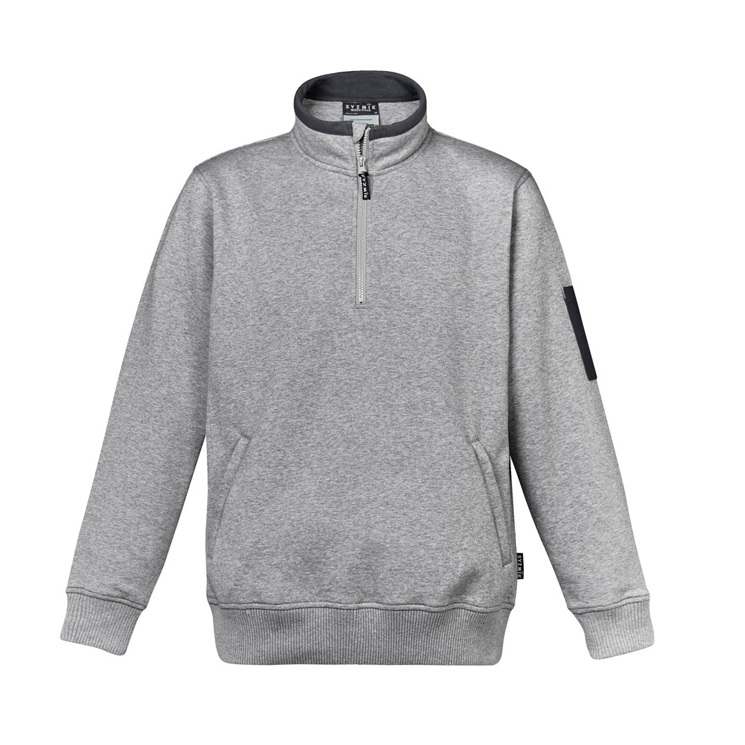 Syzmik The Glen Jumper | Mens Grey Marle Shirts & Tops