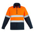 Syzmik The Hi Vis Hooped Tape Polar Fleece Jumper | Mens Orange/Navy Outerwear