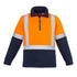 Syzmik The Hi Vis Shoulder Tape Polar Fleece Jumper | Mens Orange/Navy Work Safety Protective Gear