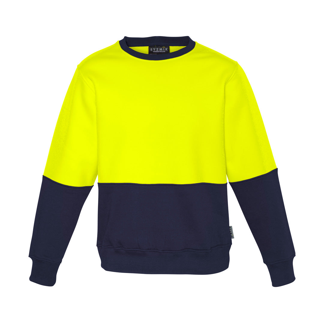 Syzmik The Ross Crew Jumper | Mens Yellow/Navy Shirts & Tops