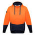 Syzmik The Hi Vis Textured Jacquard Hoodie | Pullover | Unisex Orange/Navy Shirts & Tops