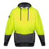 Syzmik The Hi Vis Textured Jacquard Hoodie | Pullover | Unisex Yellow/Charcoal Shirts & Tops