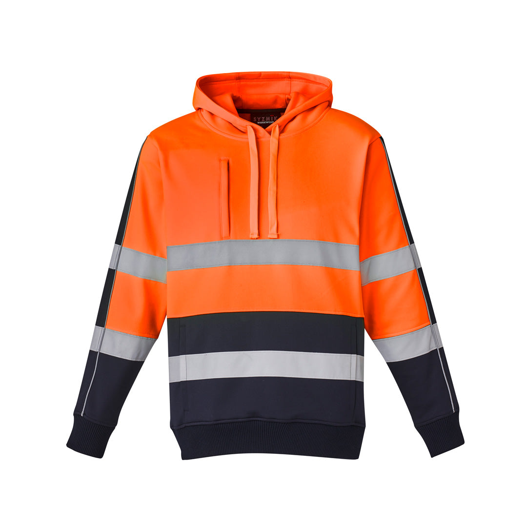 Syzmik The Jarrod Hoodie | Adults | Pullover Orange/Navy Work Safety Protective Gear