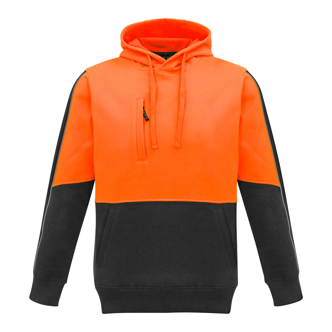 Syzmik The Grant Hoodie | Mens | Pullover Orange/Charcoal Outerwear