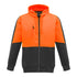 Syzmik The Grant Hoodie | Mens | Zip Through Orange/Charcoal Outerwear