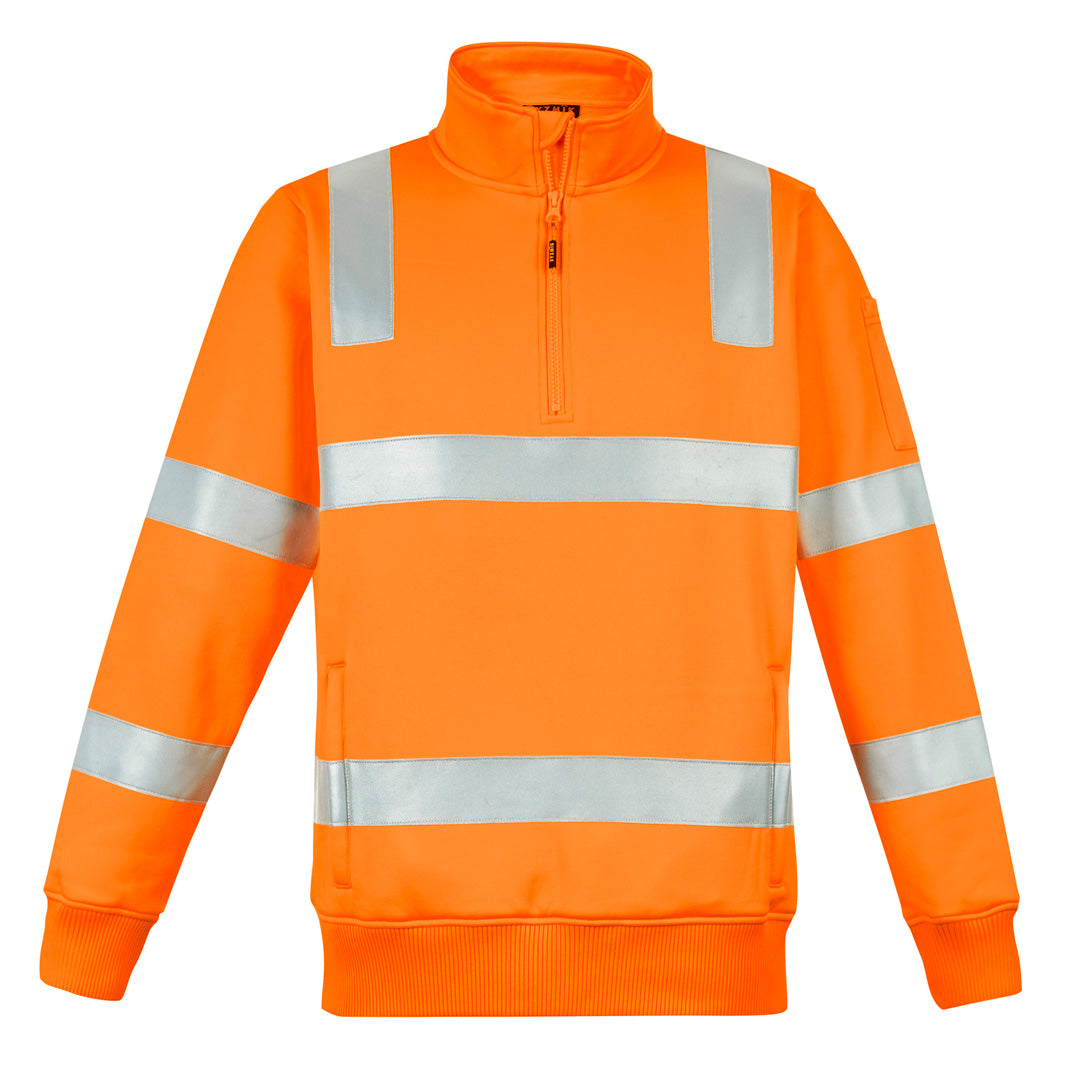 Syzmik The Hi Vis Vic Rail 1/4 Zip Jumper | Unisex Orange Work Safety Protective Gear