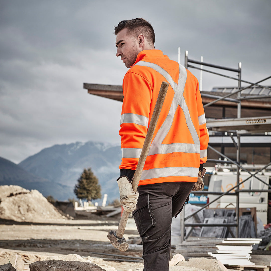 Syzmik The Hi Vis X Back Rail Jumper | Unisex Work Safety Protective Gear