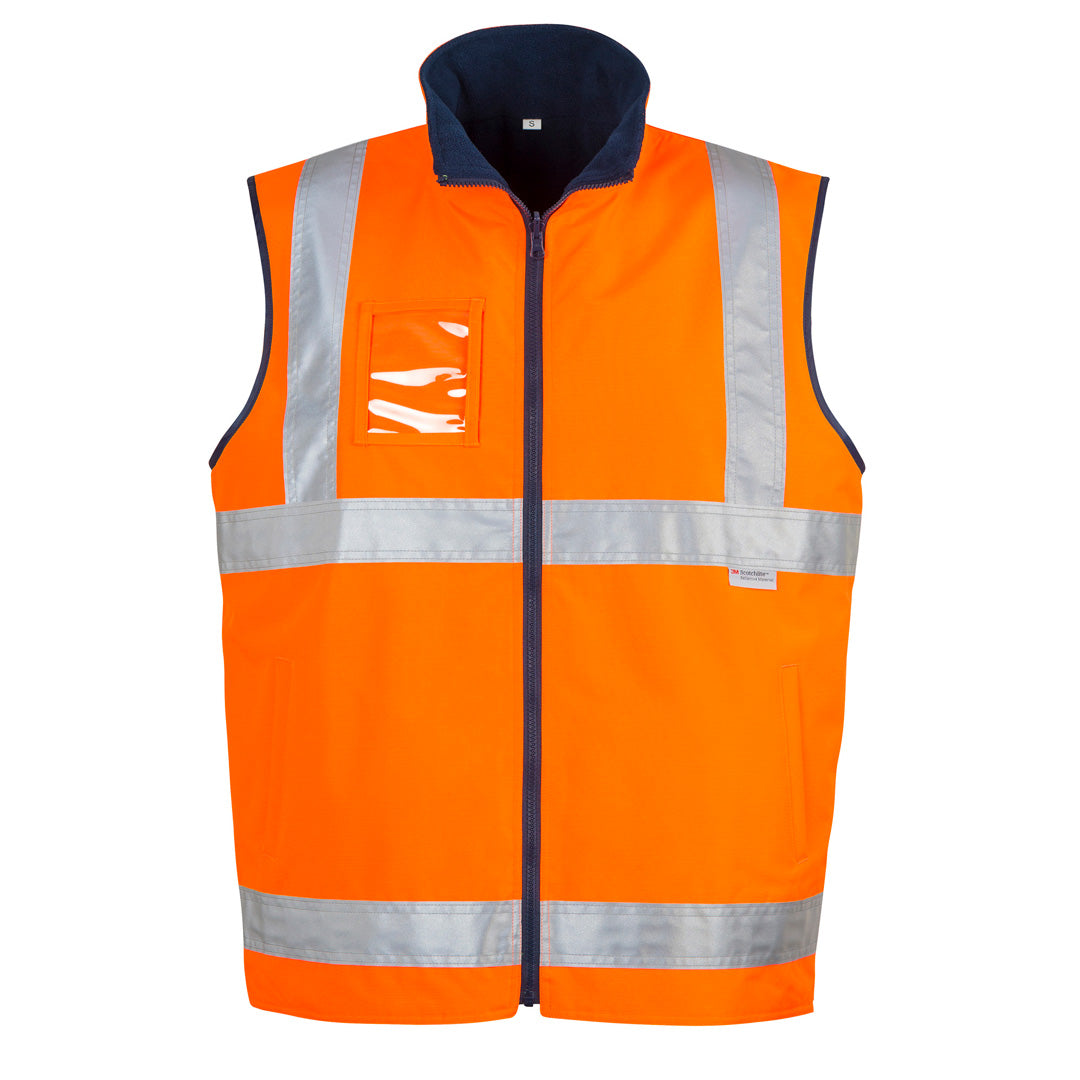 Syzmik The Hi Vis Lightweight Fleece Lined Vest | Mens Orange Vests