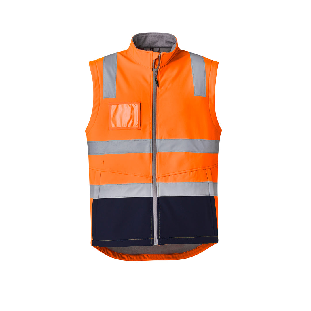 Syzmik The Brendan Vest | Mens | Taped Orange/Navy Work Safety Protective Gear