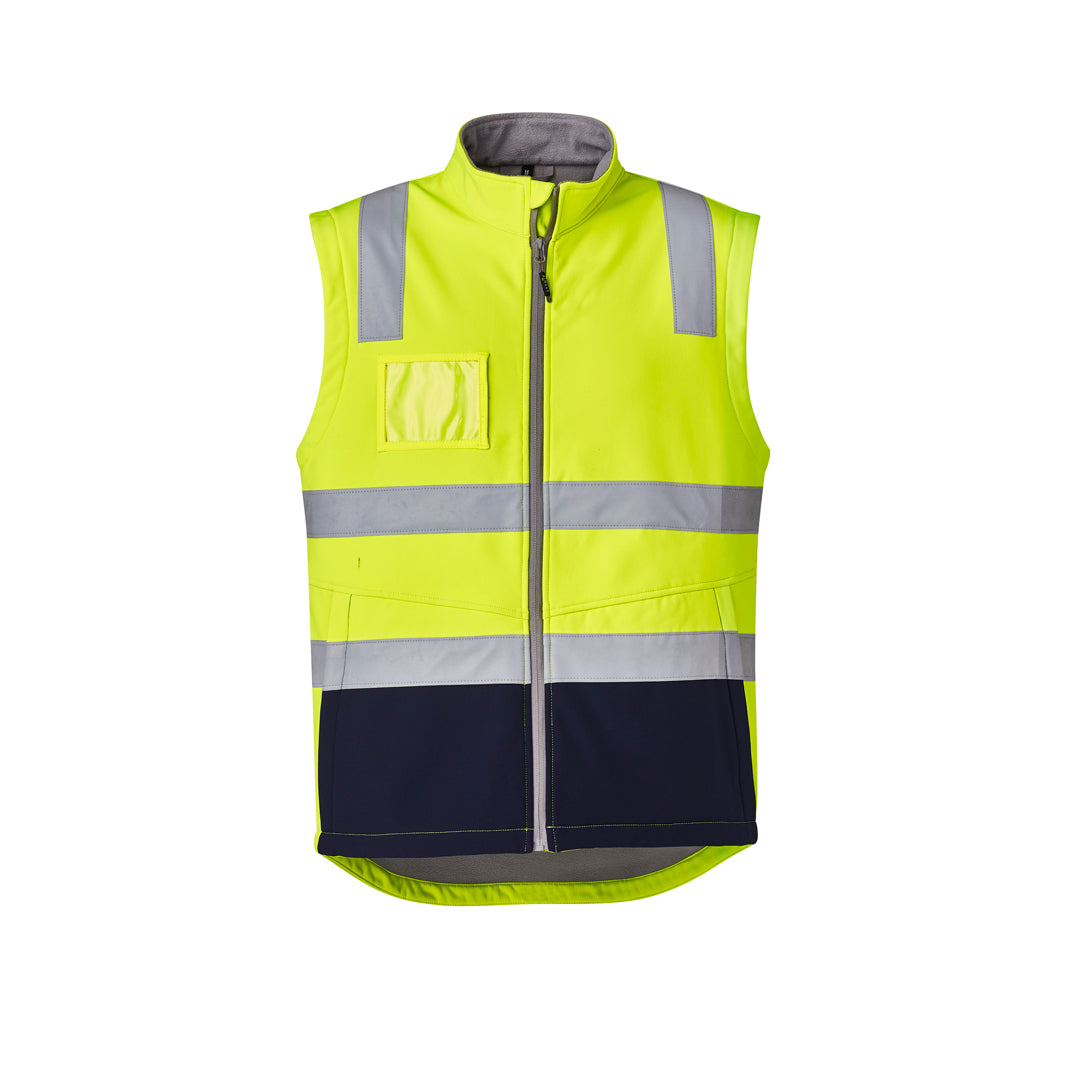 Syzmik The Brendan Vest | Mens | Taped Yellow/Navy Work Safety Protective Gear