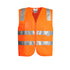 Syzmik The Tim Vest | Mens | Zip Orange Work Safety Protective Gear