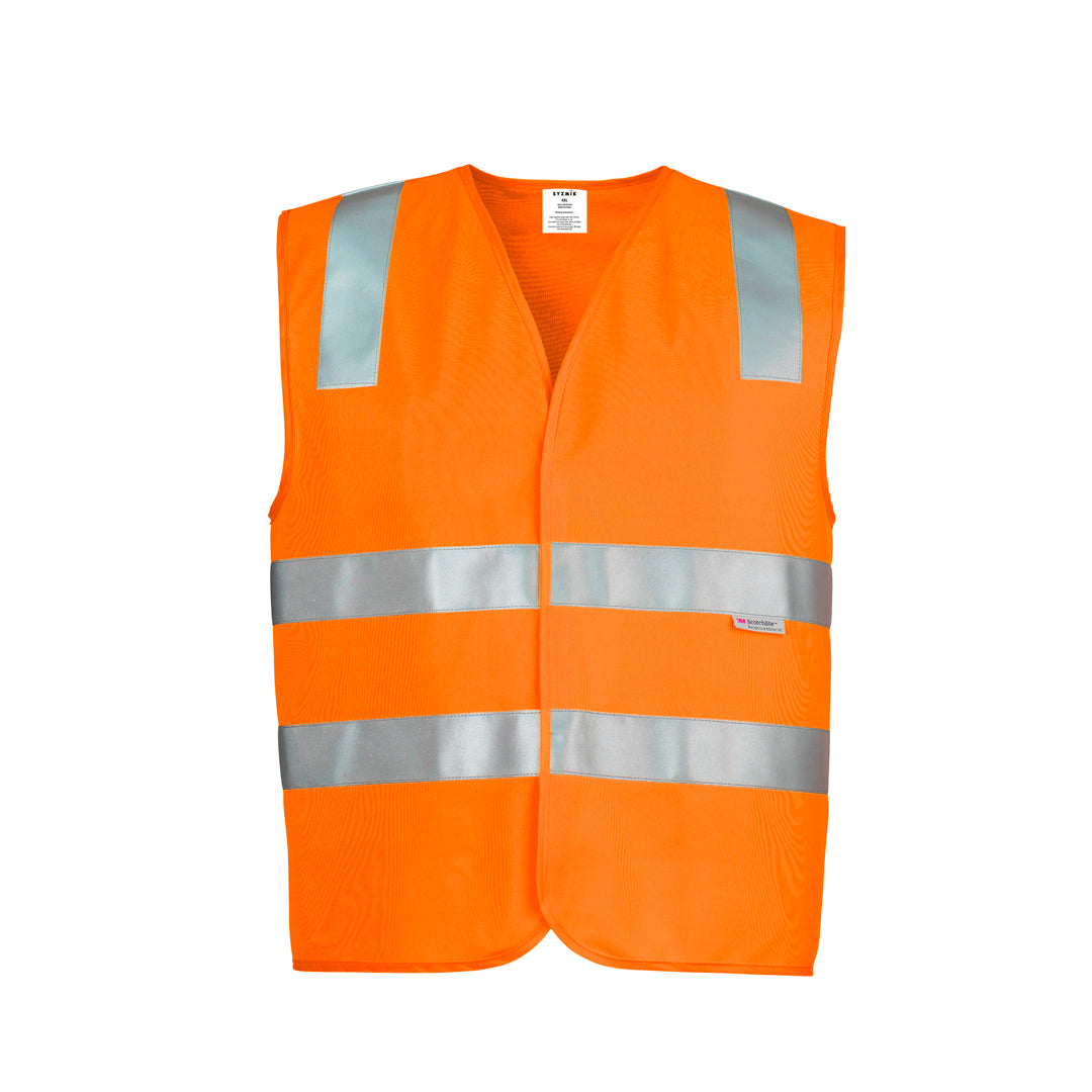 Syzmik The Mason Vest | Mens | Velcro Orange Work Safety Protective Gear
