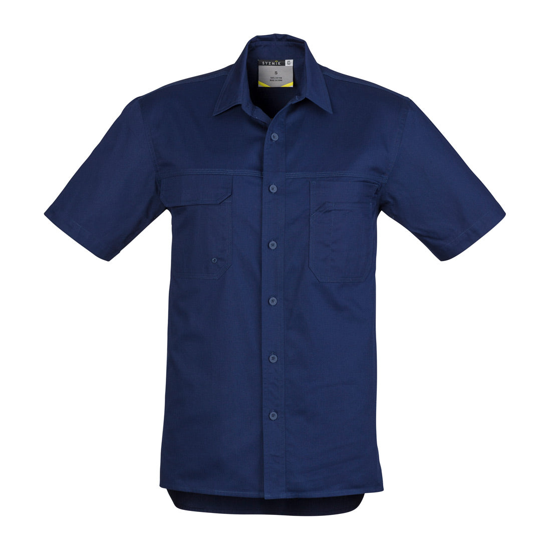 Syzmik The Scott Shirt | Mens | Short and Long Sleeve Blue Shirts & Tops