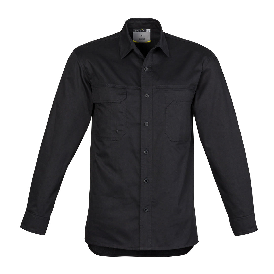 Syzmik The Scott Shirt | Mens | Short and Long Sleeve Black Shirts & Tops