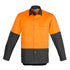 Syzmik The Matt Shirt | Mens | Long Sleeve Orange/Charcoal Shirts & Tops