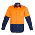 Syzmik The Matt Shirt | Mens | Long Sleeve Orange/Navy Shirts & Tops