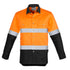 Syzmik The Steve Shirt | Mens | Long Sleeve Orange/Black Work Safety Protective Gear