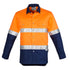 Syzmik The Steve Shirt | Mens | Long Sleeve Orange/Navy Work Safety Protective Gear