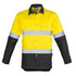 Syzmik The Steve Shirt | Mens | Long Sleeve Yellow/Charcoal Work Safety Protective Gear