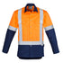Syzmik The Industrial Shirt | Mens | Long Sleeve Orange/Navy Work Safety Protective Gear