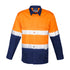 Syzmik The Mike Shirt | Adults | Short & Long Sleeve Orange/Navy Work Safety Protective Gear