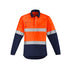 Syzmik The Julian Shirt | Adults | Hi Vis Taped | Flame Resistant | Closed Front Orange/Navy Work Safety Protective Gear