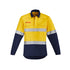 Syzmik The Julian Shirt | Adults | Hi Vis Taped | Flame Resistant | Closed Front Yellow/Navy Work Safety Protective Gear