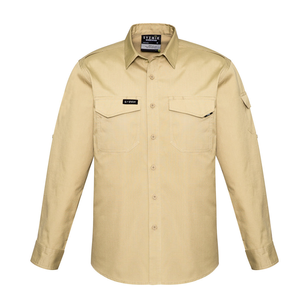 Syzmik The Nick Shirt | Adults | Short & Long Sleeve Khaki Shirts & Tops