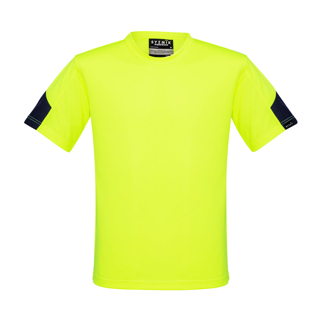 Syzmik The Hi Vis Squad Tee | Mens Yellow/Navy Shirts & Tops