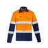 Syzmik The Dave Shirt | Mens | Long Sleeve Orange/Navy Work Safety Protective Gear