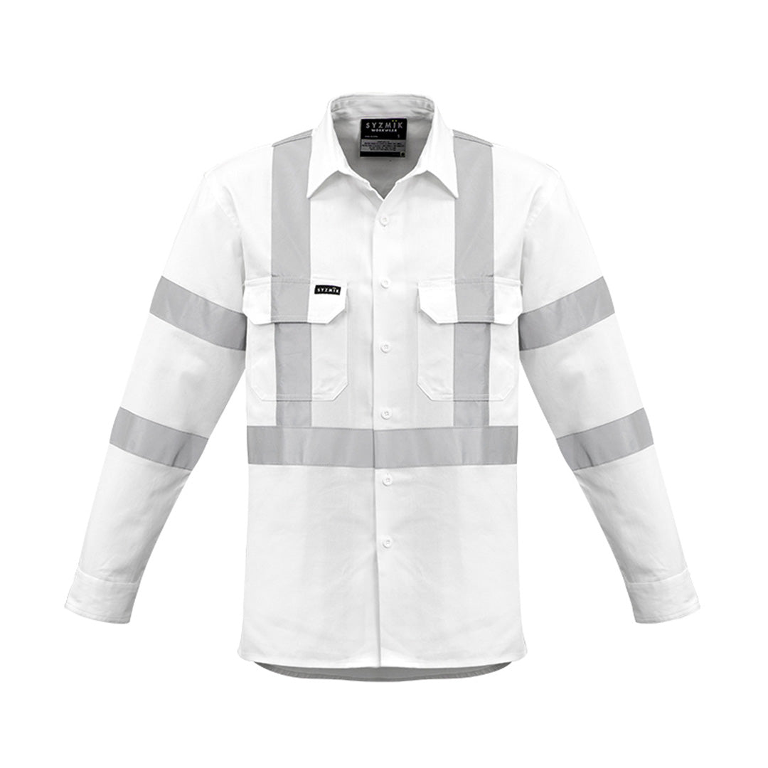 Syzmik The Bio Motion X Back Shirt | Unisex White Work Safety Protective Gear