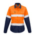 Syzmik The Kath Shirt | Ladies | Long Sleeve Orange/Navy Work Safety Protective Gear