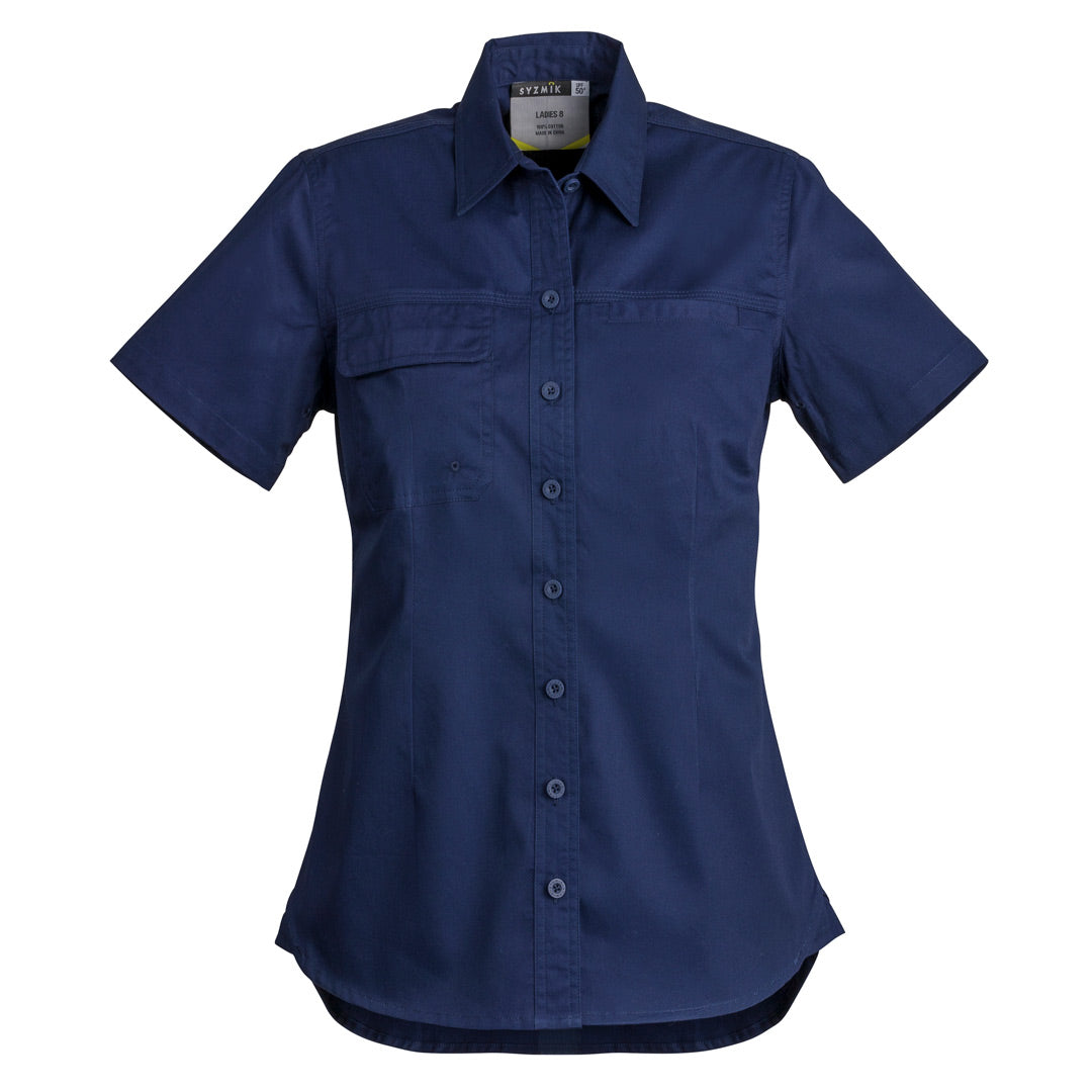 Syzmik The Jen Shirt | Ladies | Short and Long Sleeve Blue Shirts & Tops