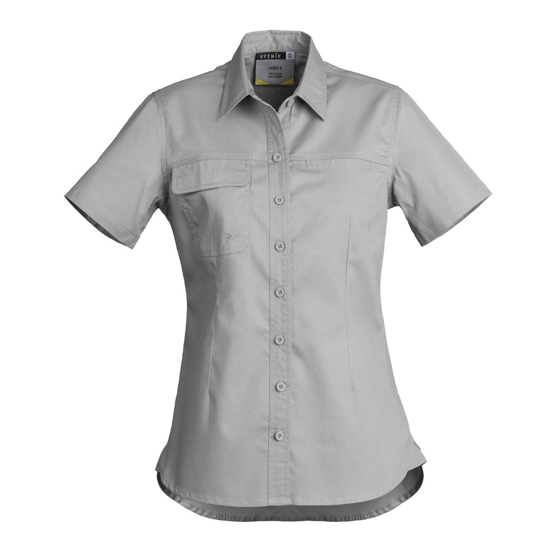 Syzmik The Jen Shirt | Ladies | Short and Long Sleeve Grey Shirts & Tops
