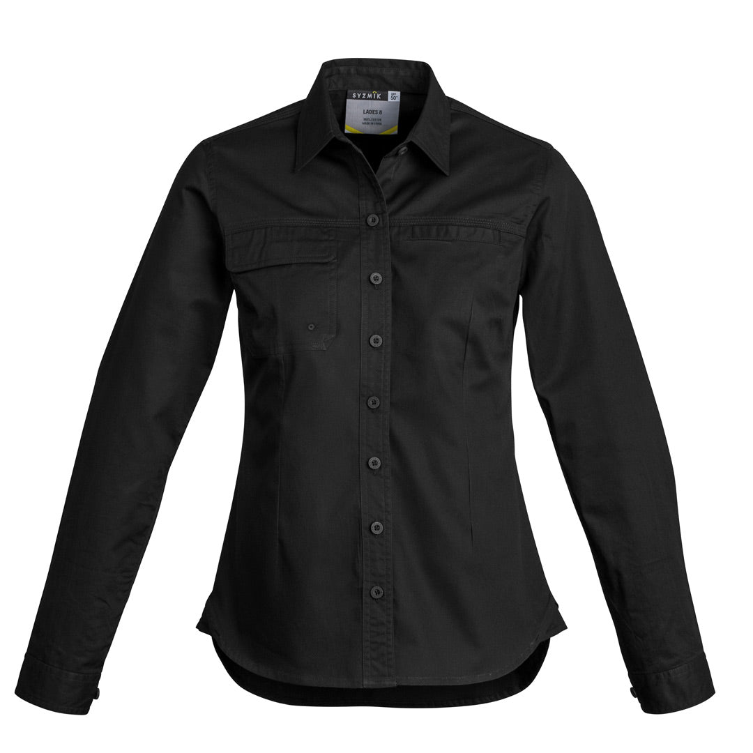 Syzmik The Jen Shirt | Ladies | Short and Long Sleeve Black Shirts & Tops