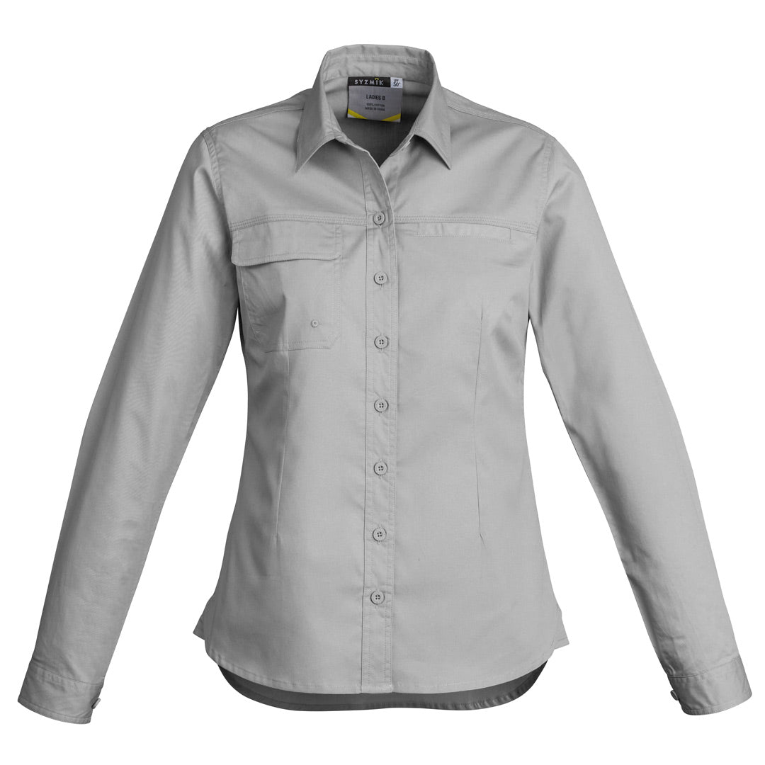 Syzmik The Jen Shirt | Ladies | Short and Long Sleeve Grey Shirts & Tops