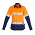 Syzmik The Trish Shirt | Ladies | Long Sleeve Orange/Navy Work Safety Protective Gear