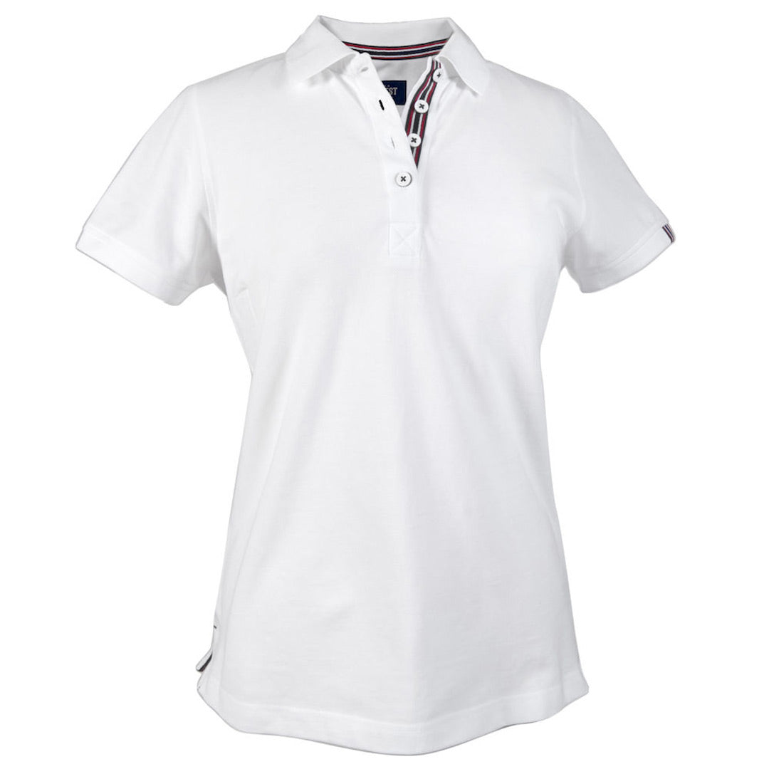 James Harvest The Avon Polo | Ladies | Short Sleeve White Shirts & Tops