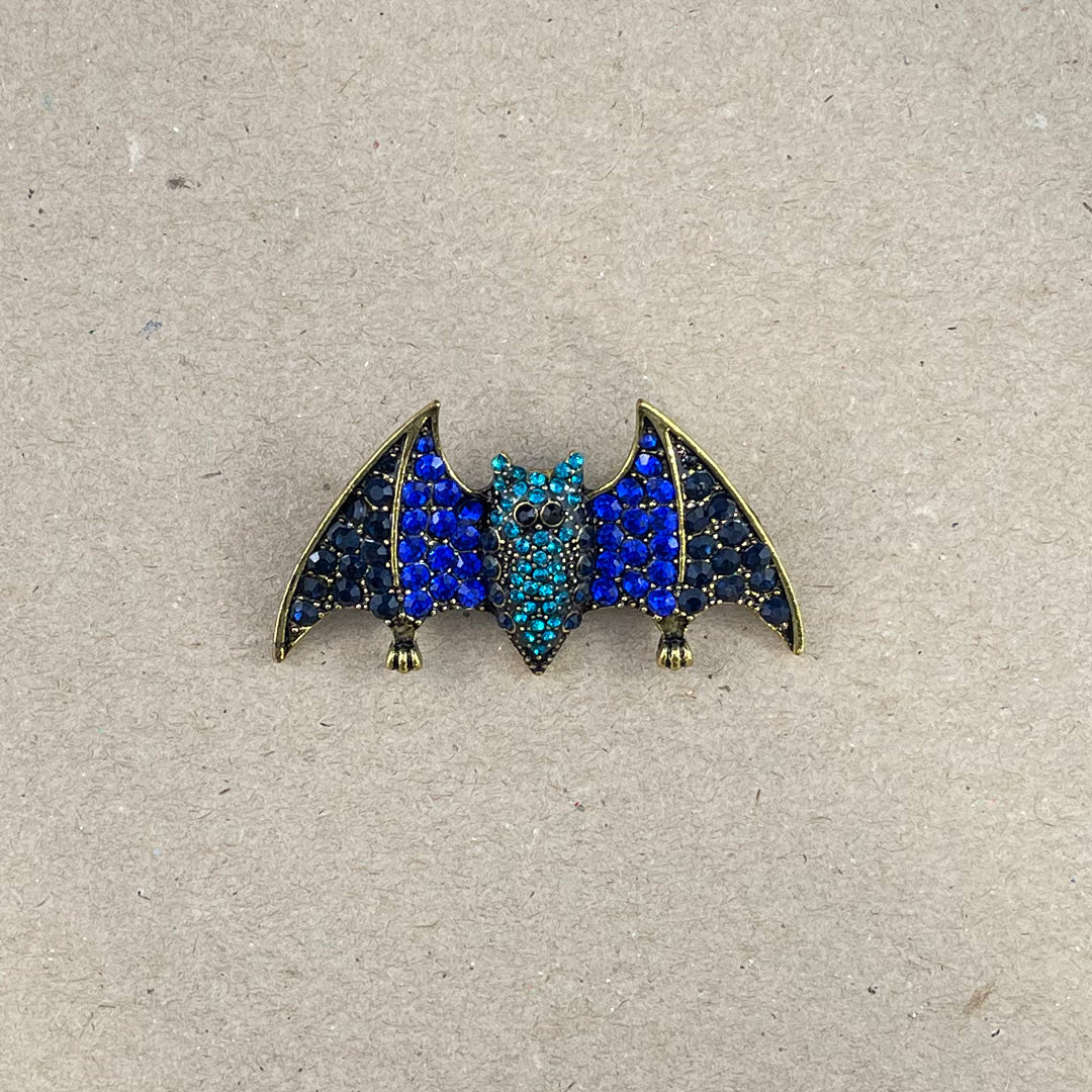 House of Uniforms Bat Bella | Brooch Blue Brooches & Lapel Pins