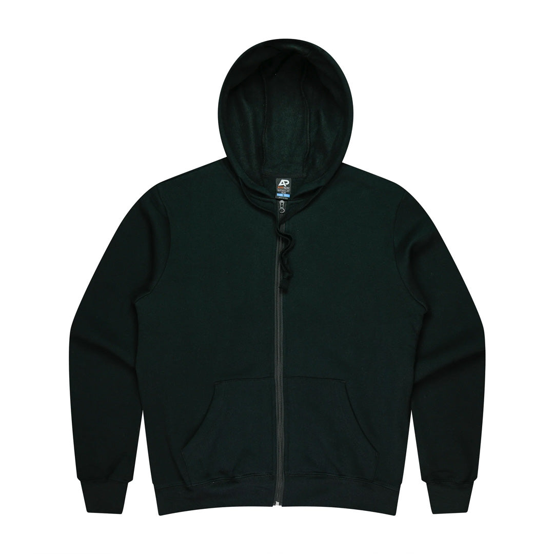 Aussie Pacific The Queenscliff Zip Hoodie | Mens Black Outerwear