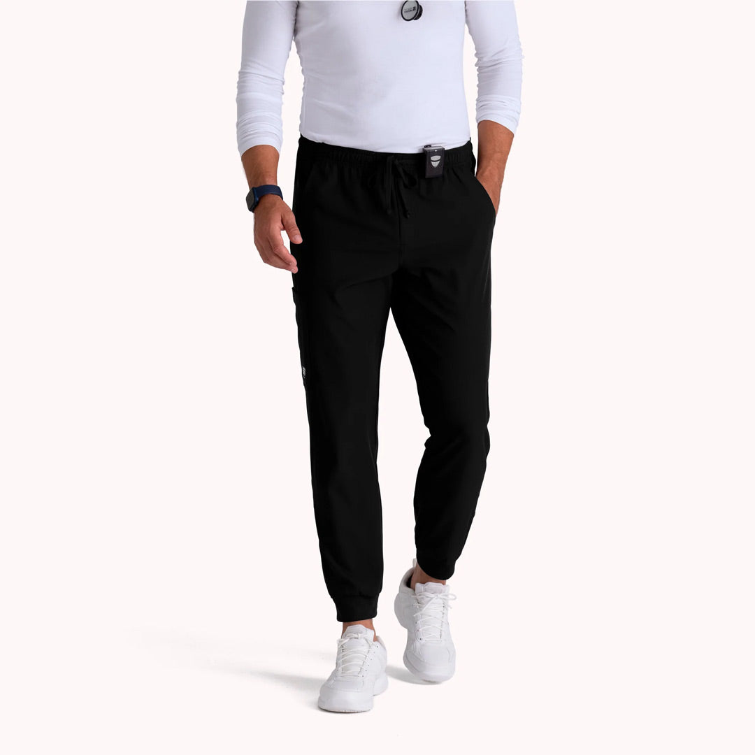 Skechers by Barco The Structure Jogger Scrub Pant | Mens | Regular | Skechers Black Scrubs