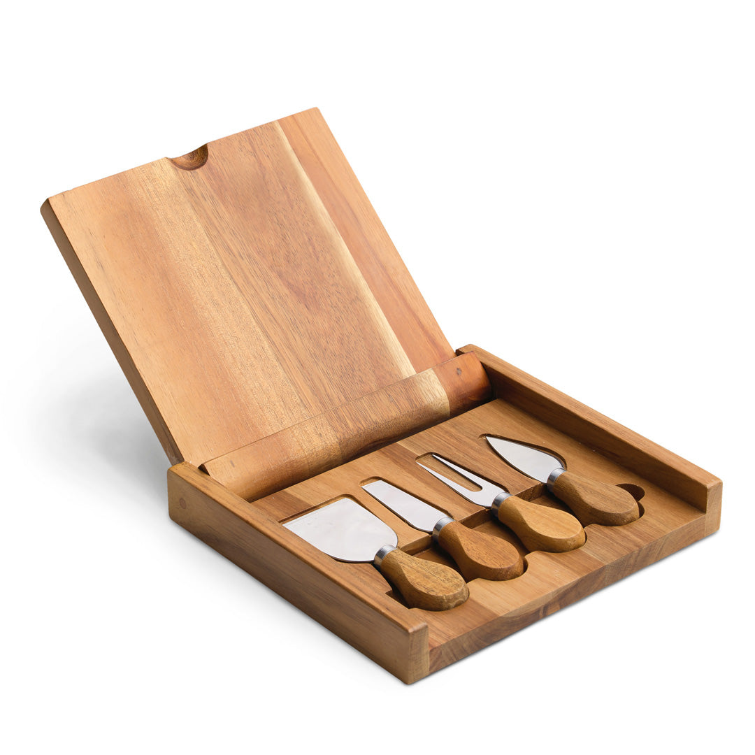 Po 'Di Fame The Clam Shell Cheese Set Wood Serveware