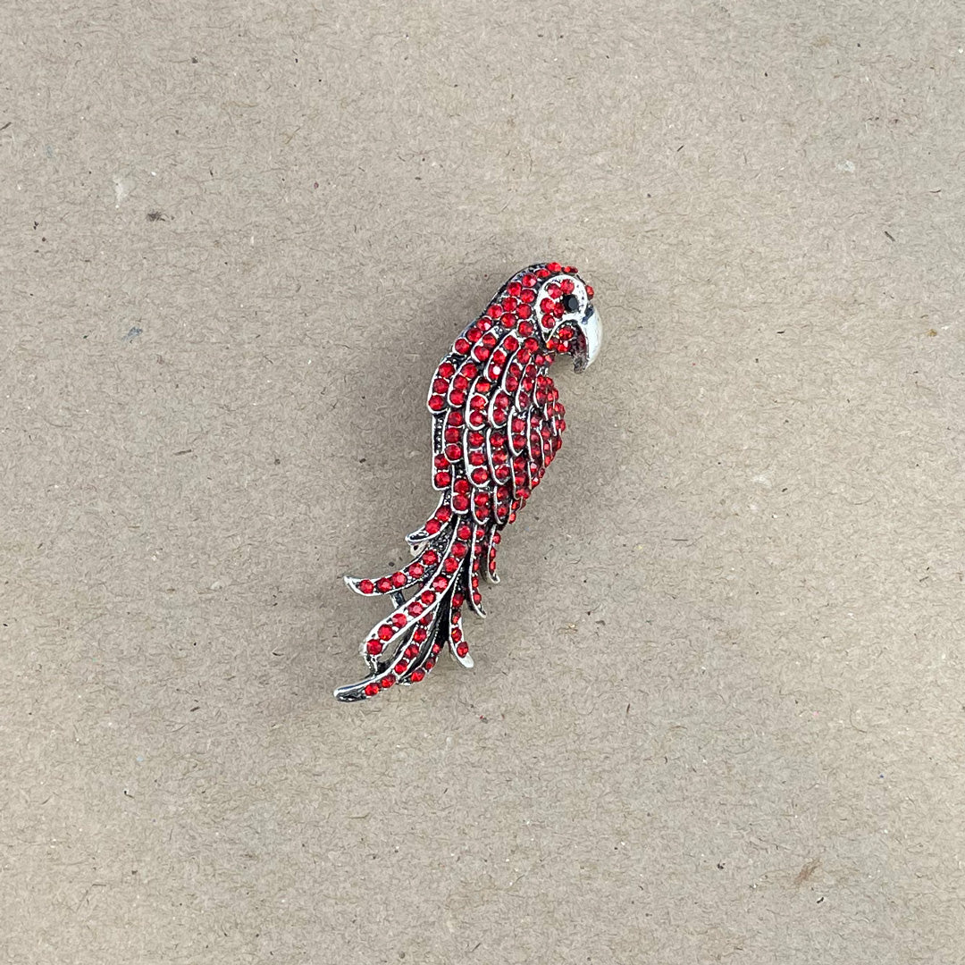House of Uniforms Cockatoo Cassie | Brooch Red Brooches & Lapel Pins