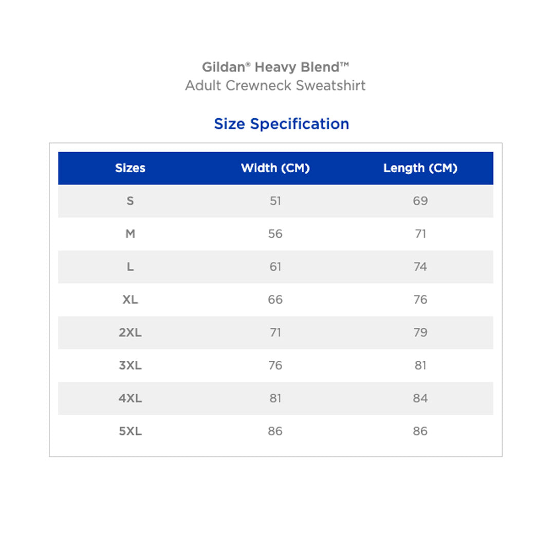 Gildan The Heavy Blend Crewneck Sweatshirt | Adults Shirts & Tops