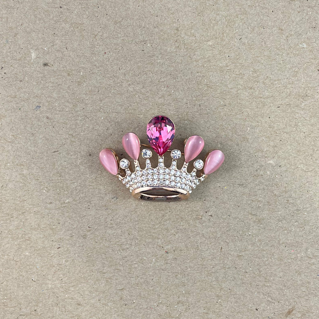 House of Uniforms Crown Courtney | Brooch Pink Brooches & Lapel Pins