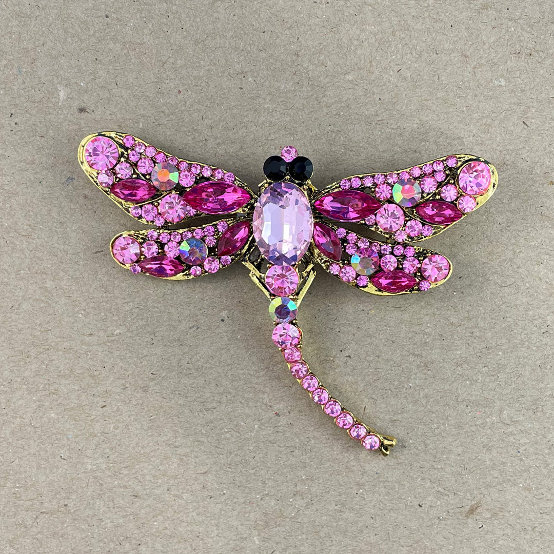 House of Uniforms Dragon Fly Delilah | Brooch Pink Brooches & Lapel Pins