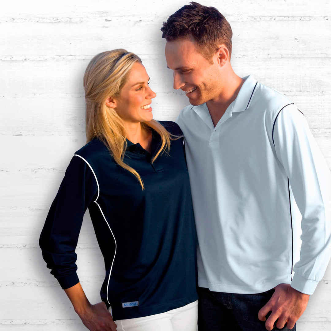 Gear for Life The Dri Gear Hype Polo | Long Sleeve | Adults Shirts & Tops