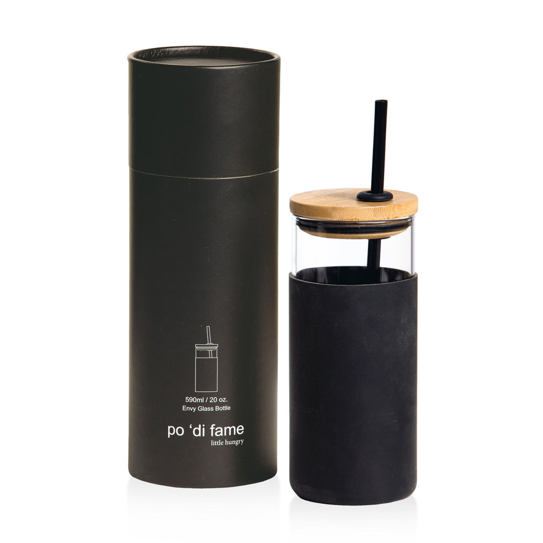 Po 'Di Fame The Envy Glass Bottle Black Kitchen & Dining