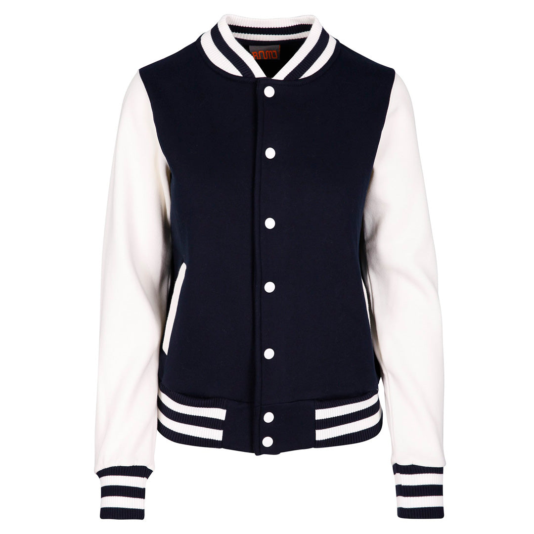Ramo The Varsity Jacket | Ladies Navy/White Coats & Jackets