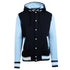 Ramo The Hooded Varsity Jacket | Mens Navy/Sky Coats & Jackets